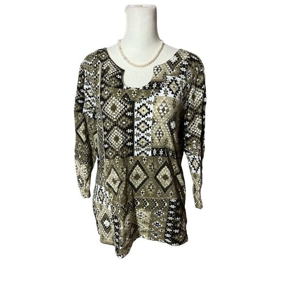 Ruby Rd Blouse Womens 3/4 Sleeve - Picture 1 of 7